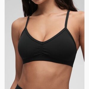 Black Women’s CRZ YOGA sports bra